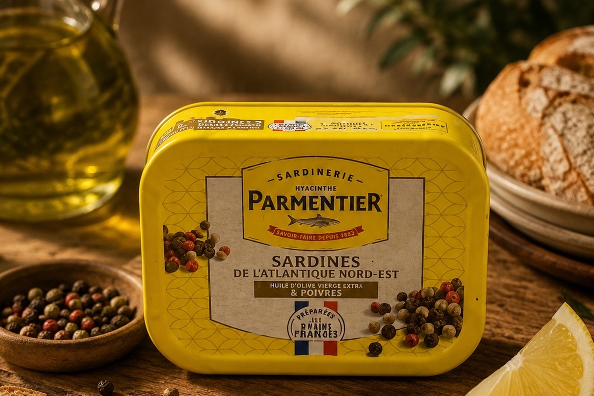 Sardines à l'huile d'olive vierge extra & 3 poivres