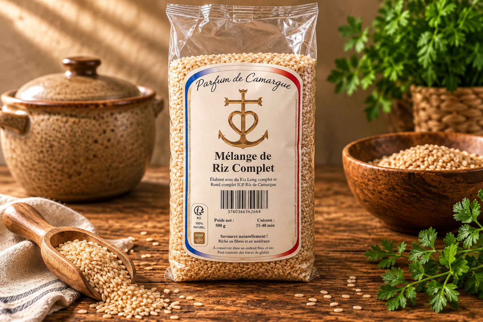 Mélange de 3 riz complets de Camargue IGP